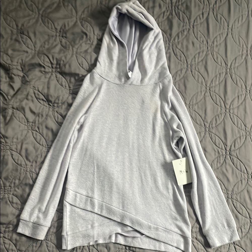 Purple Asymmetrical Relaxed Sweatshirt